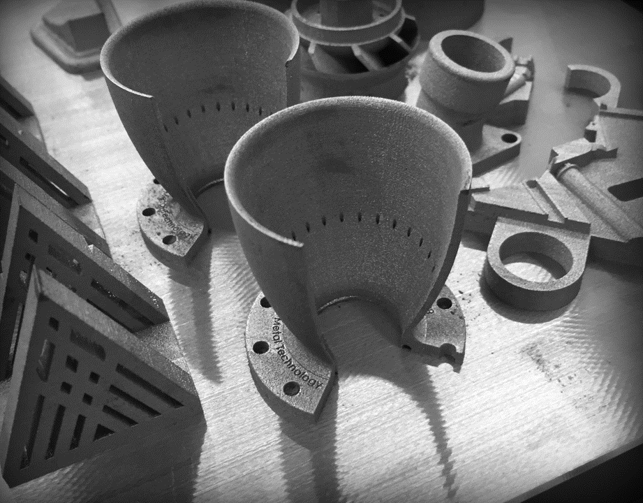 DMLS 3D printed metal parts by PartMaker